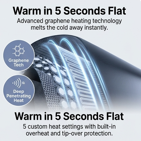 ThermaDesk™ Pro Under-Desk Heater